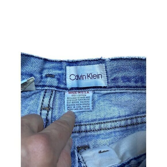 Vintage 90s Calvin Klein High Waisted Mom Jeans Size 7 - Picture 4 of 5